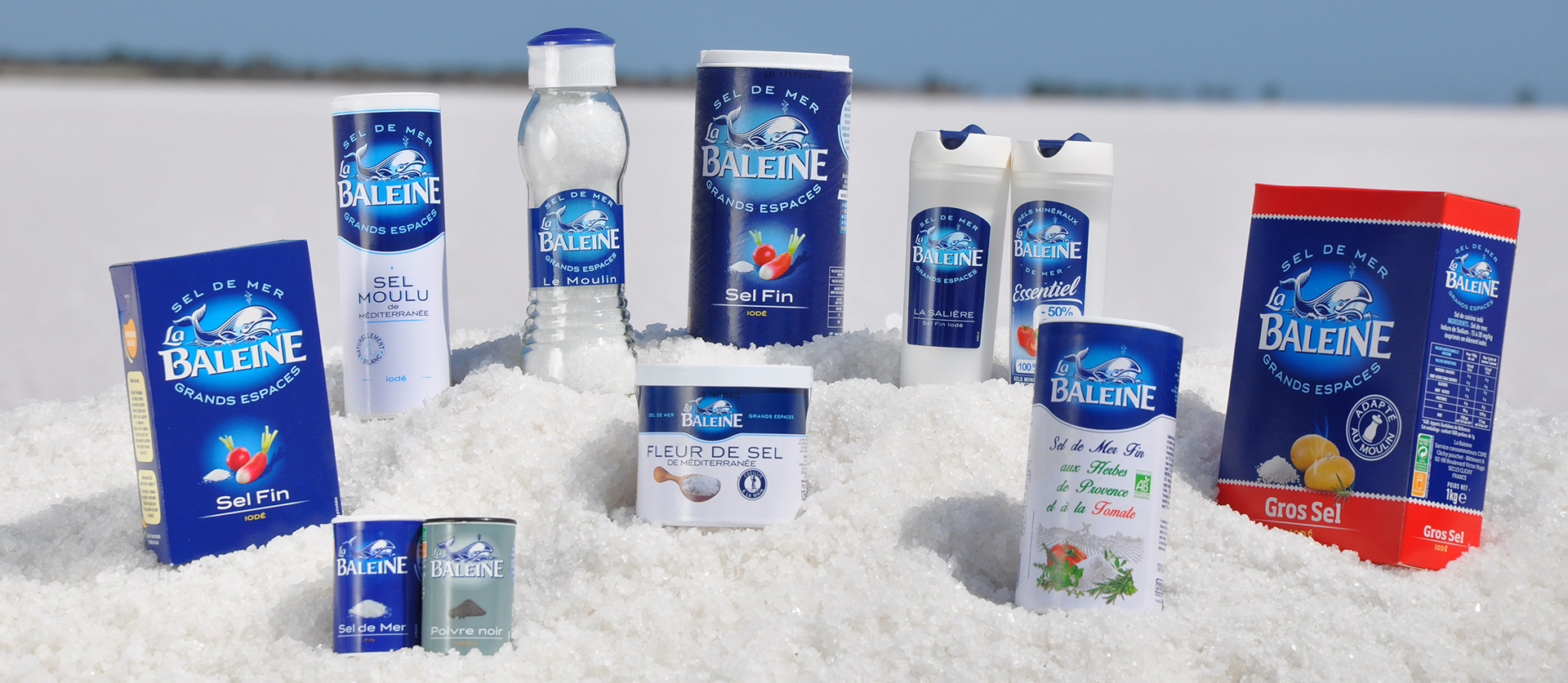 Gamme de sel La Baleine