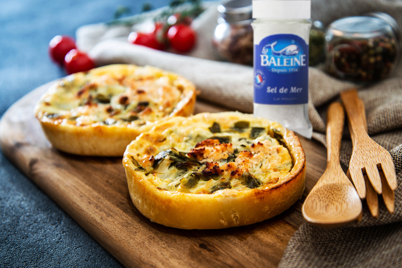 Quiche aux poireaux et saumon fumé Quiche aux poireaux et saumon fumé