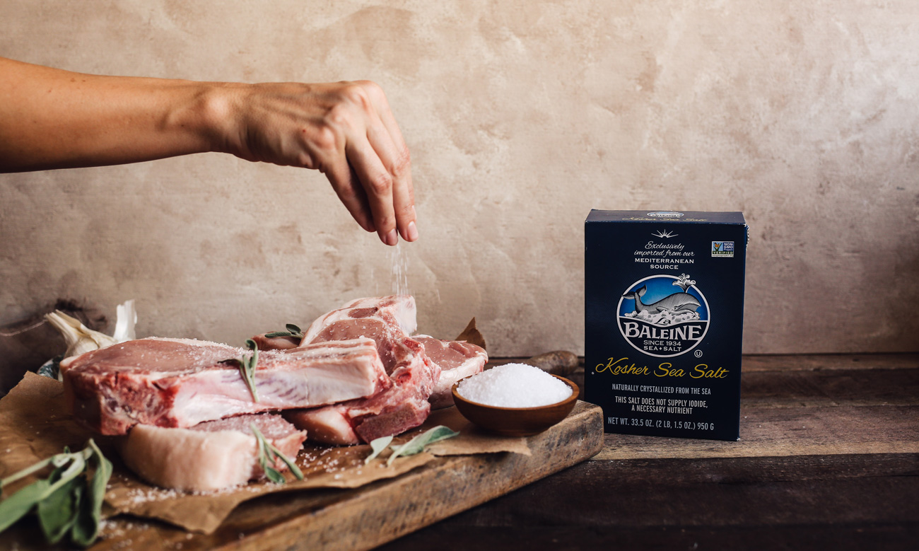 Sage + Lemon Pan-Fried Pork Chops recipe by La Baleine Sage + Lemon Pan-Fried Pork Chops recipe by La Baleine