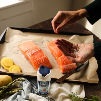 low salt salmon parchment