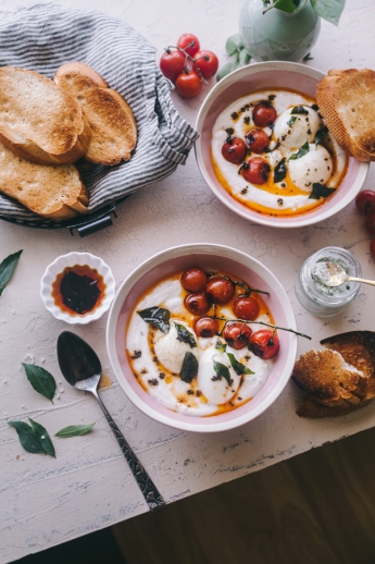 Turkish Eggs with mustard and curry leaves recipe