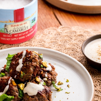 Veal meatballs, pistachio and greek yoghurt recipe Veal meatballs, pistachio and greek yoghurt recipe