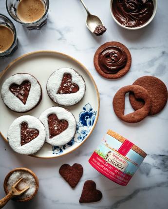 Linzer cookies with chocolate recipe