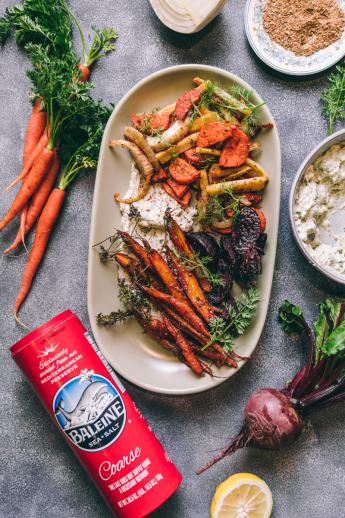 Spice Roasted Veggies with Spiced Labneh Recipe