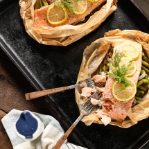 Salmon Baked in Parchment recipe