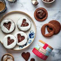 Linzer cookies with chocolate recipe