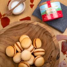 Caramel Macarons with Fleur de sel