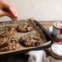 Salty Chocolate Oat Cookies recipe